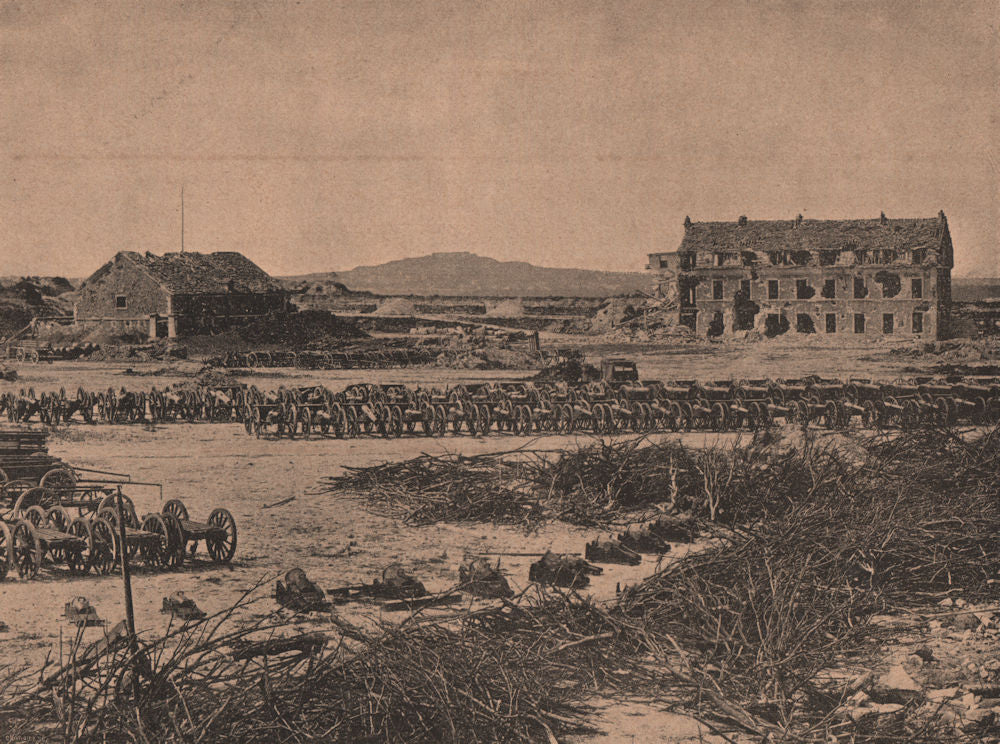 PARIS COMMUNE 1871. Le Fort d'Issy (Mars 1871, Vue panoramique Cóte ouest c1873